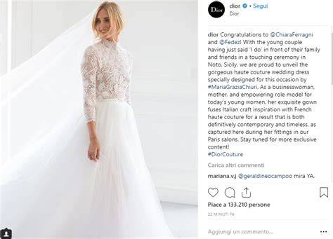 bozzetto abito da sposa Dior Chiara Ferragni