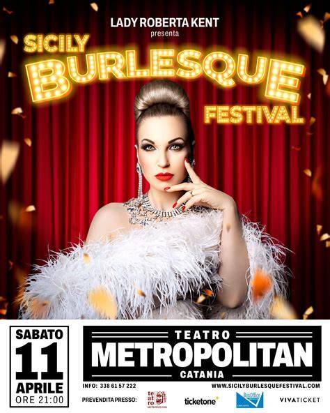 Artista di burlesque in costume scintillante