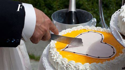 Matrimonio con taglio della torta