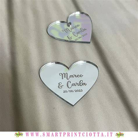 Esempi di personalizzazione plexiglass matrimonio