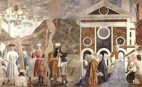 Affresco di Piero della Francesca: Ritrovamento della Vera Croce