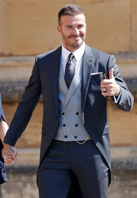 David Beckham in tight al matrimonio reale