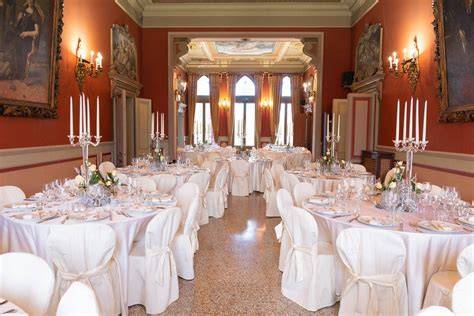 Dettaglio degli allestimenti nuziali al Castello Papadopoli Giol