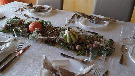 Tavola apparecchiata per un matrimonio autunnale