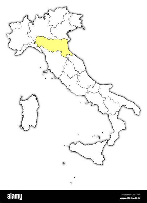 Mappa storica dell'Italia centrale con evidenziata la regione di Massa Trabaria