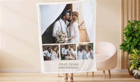 Esempio di foto personalizzata con grafica e data del matrimonio