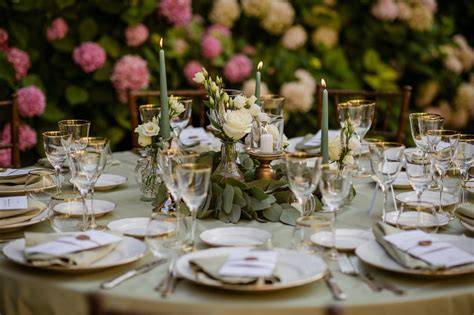 Dettagli decorativi per tavoli matrimonio