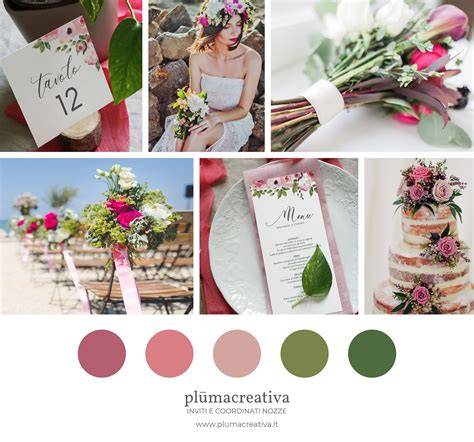 Esempi di palette colori per matrimoni