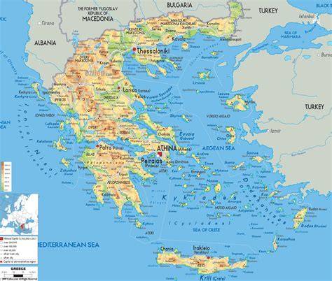 Mappa della Grecia