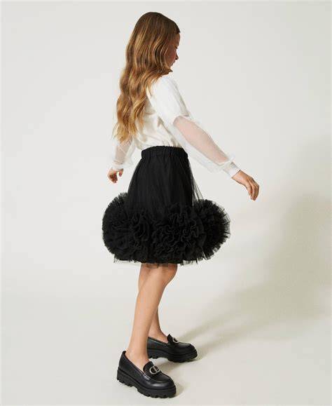 bambina con gonna in tulle