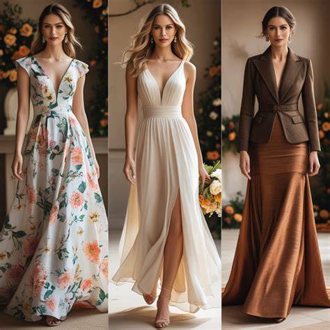 Donne eleganti che partecipano a un matrimonio all'aperto a settembre