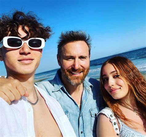 David Guetta con i figli