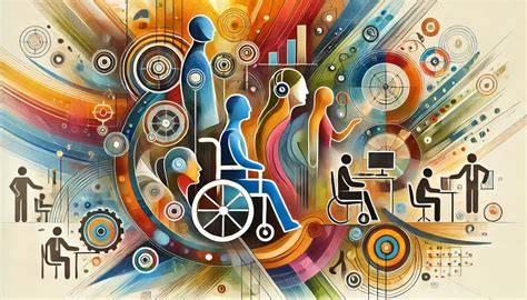 Illustrazione che rappresenta il concetto di riabilitazione e supporto