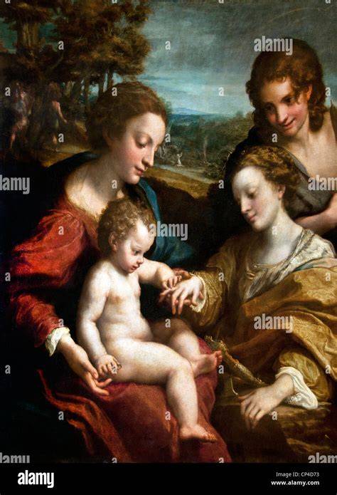 Raffigurazione del matrimonio mistico di Santa Caterina con Cristo che le dona l'anello