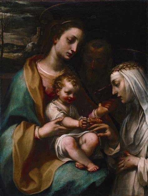 Il Matrimonio mistico di Santa Caterina di Francesco Vanni (Galleria Borghese)