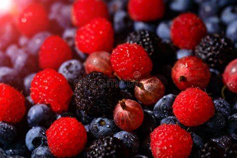 composizione di frutti rossi freschi