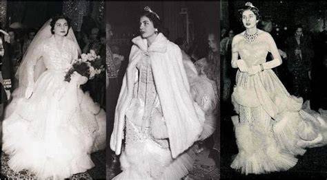 Abito da sposa di Christian Dior indossato dalla principessa Soraya