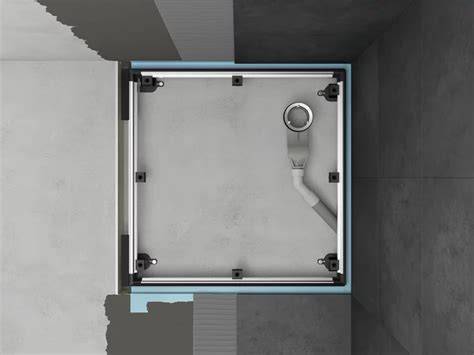 Schema di installazione del piatto doccia wedi Fundo Primo