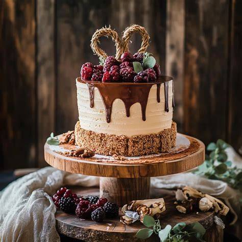 Torta nuziale stile americano