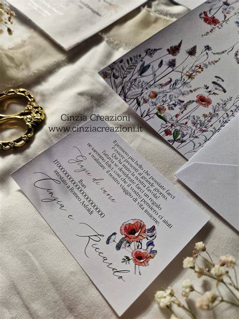 Illustrazione di varie partecipazioni di matrimonio con stili diversi