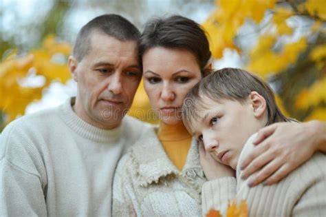 famiglia triste