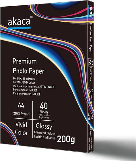 Carta fotografica lucida con colori vivaci