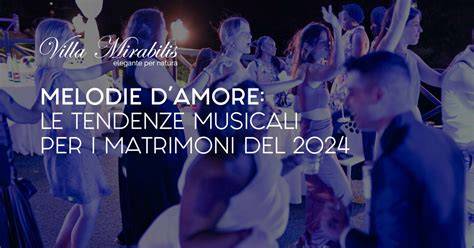 Grafico con le tendenze musicali per matrimoni rock