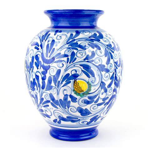 Vaso in ceramica decorato