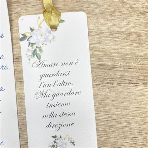 segnalibro personalizzato matrimonio