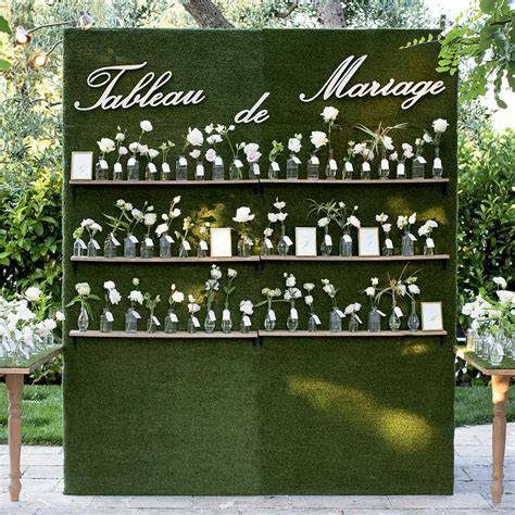 Tableau de mariage con lavagnette