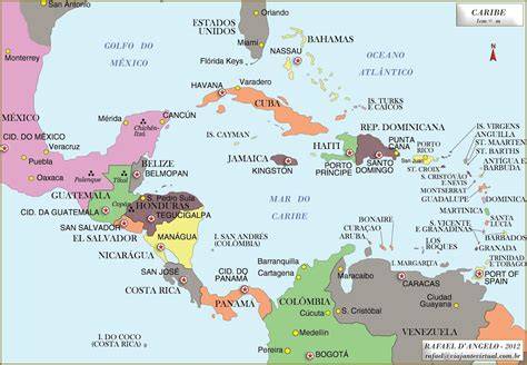 mappa Caraibi
