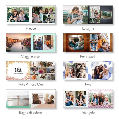Esempi di finiture embossing su copertine di fotolibri