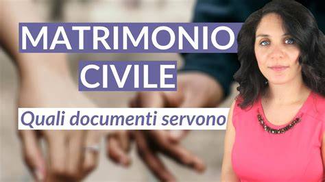 documenti per matrimonio civile