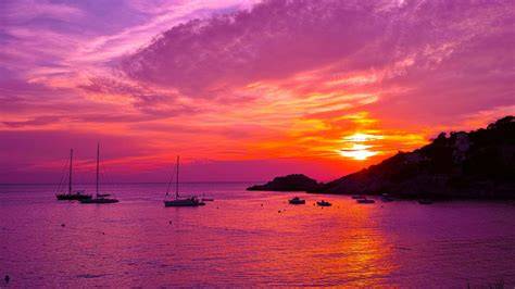 Ibiza paesaggio tramonto mare