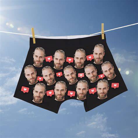 Boxer personalizzati con foto e testo divertente