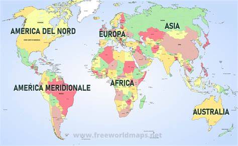 Mappa del mondo con cuori che collegano diverse nazioni