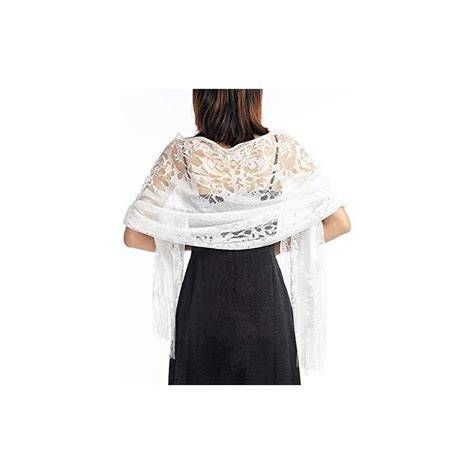 Stola da sposa in pizzo bianco