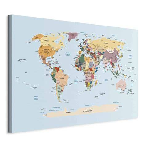 Mappamondo decorativo con nomi di città