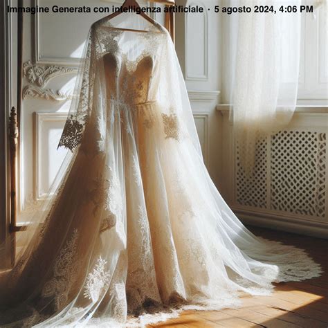 Dettagli di pizzo e ricami su abiti da sposa vintage