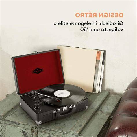 Giradischi vintage con vinili