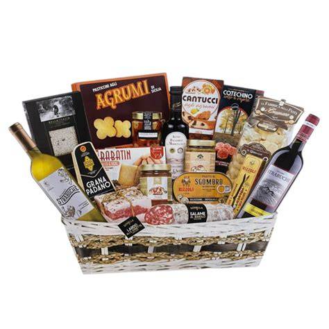 Cesto regalo con prelibatezze gastronomiche