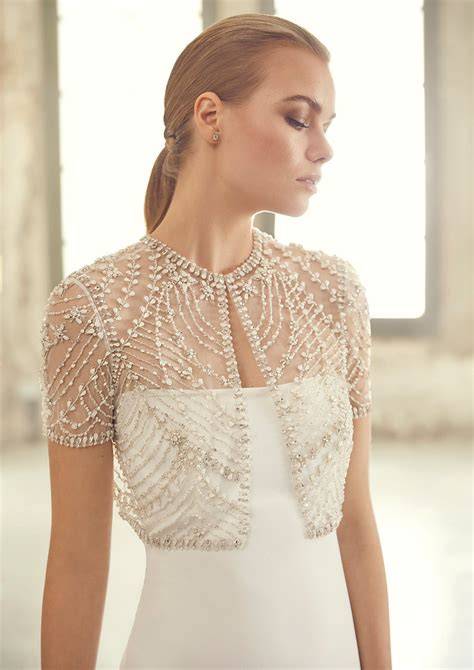 Coprispalle da sposa in pizzo