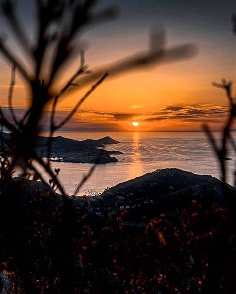 Tramonto sul mare all'Isola d'Elba