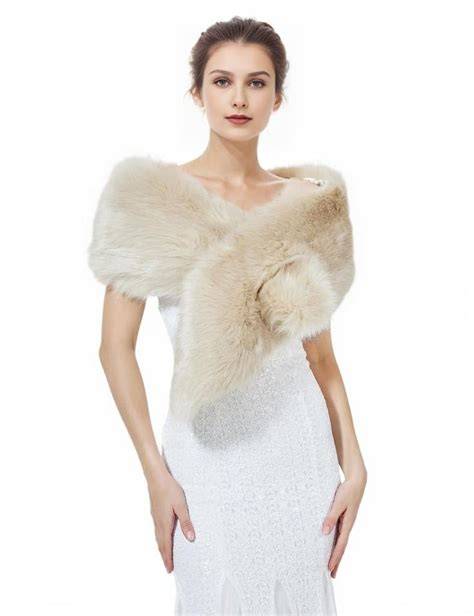 Stola in pelliccia da sposa