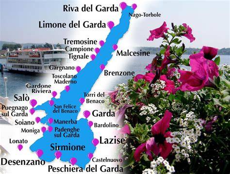 Mappa delle terme vicino a Verona e Lago di Garda