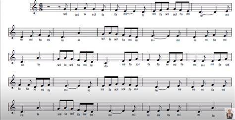 Partitura musicale con note