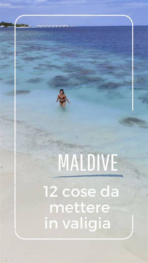 Infografica con consigli utili per la valigia per le Maldive