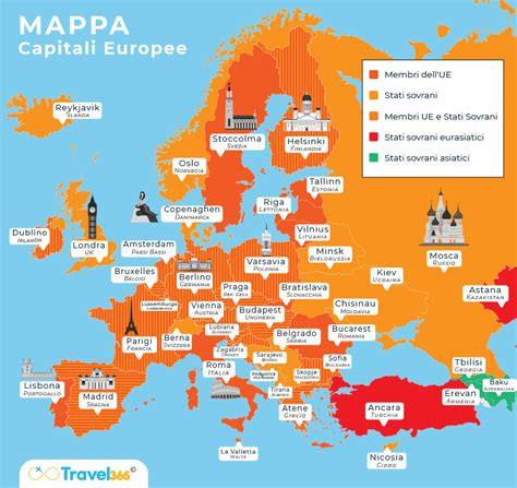 Mappa delle città europee più gettonate per addii al celibato