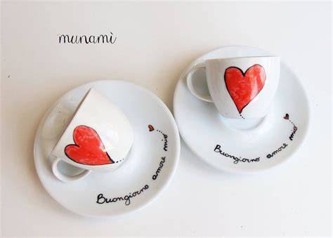 Esempi di personalizzazione su tazzine da caffè