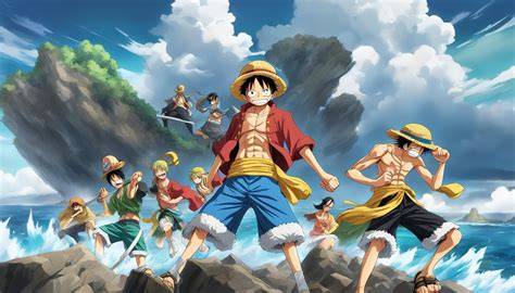 Collage di immagini rappresentanti i personaggi principali dell'anime
